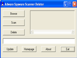 The Screenshot of Adware Spyware Scanner Deleter