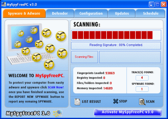 Screenshot of My Spy Free PC