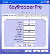 The Screenshot of SpyStopper Pro
