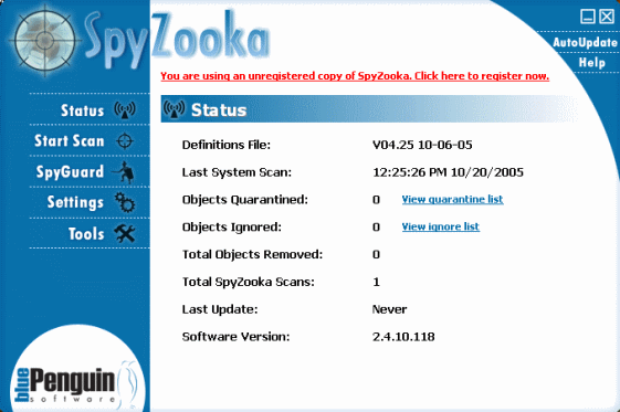 Screenshot of Spyzooka