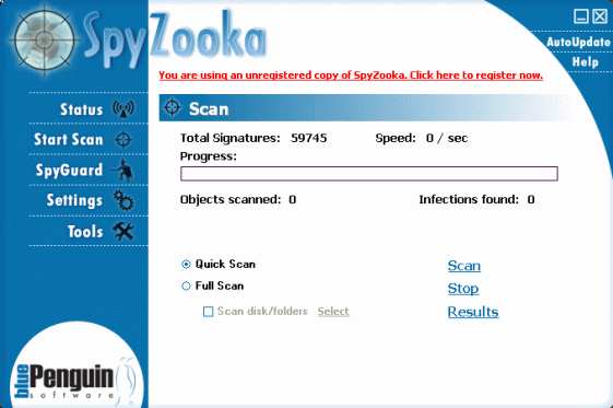 Screenshot of Spyzooka