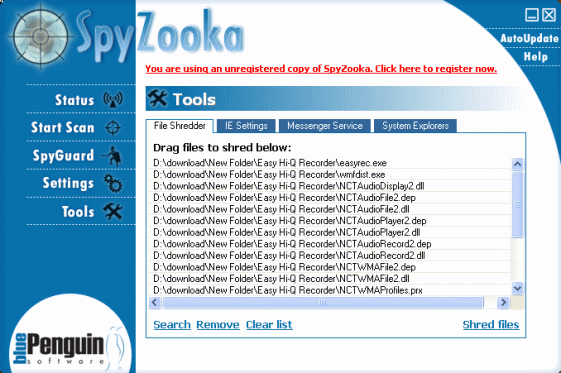 Screenshot of Spyzooka