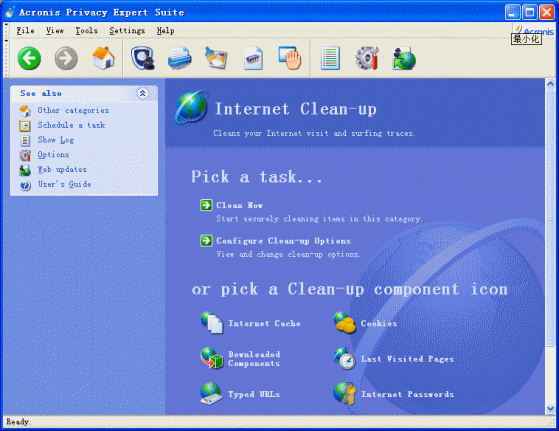 Screenshot of Internet Clean-Up