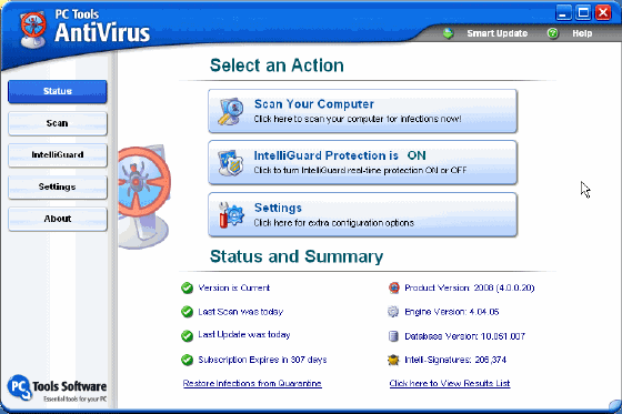 PC Tools AntiVirus Free Edition