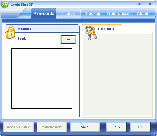 Passwords management - Login King Password Manager