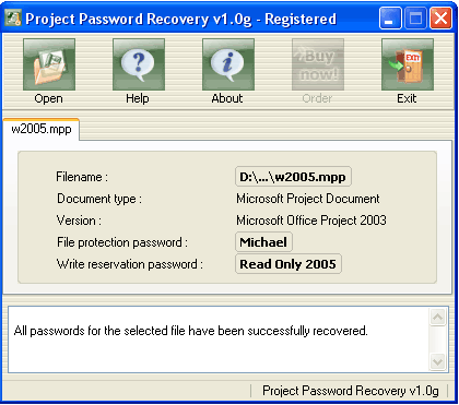 Decode password - Project Password Recovery