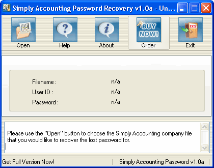 Simply Accounting Password Recovery
