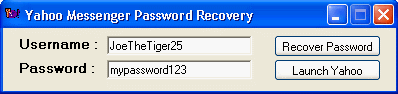 Yahoo Password Recovery