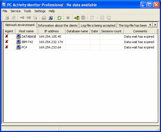 The Screenshot of PC Activity Monitor Professional