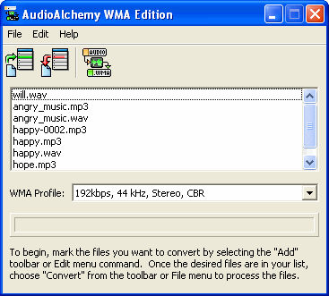 AudioAlchemy WMA Edition