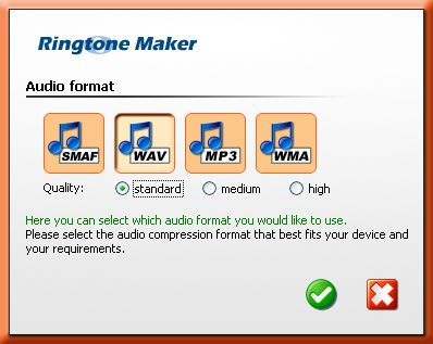 Ringtone Maker - Audio format