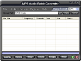  Screen of MP3 Audio Batch Converter