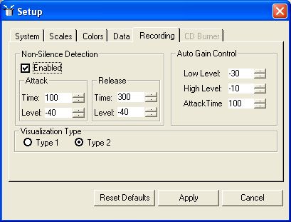 Setup window of Fx Audio Editor