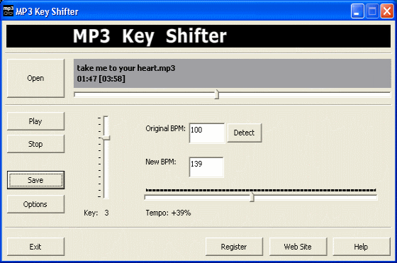 MP3 Keyshifter