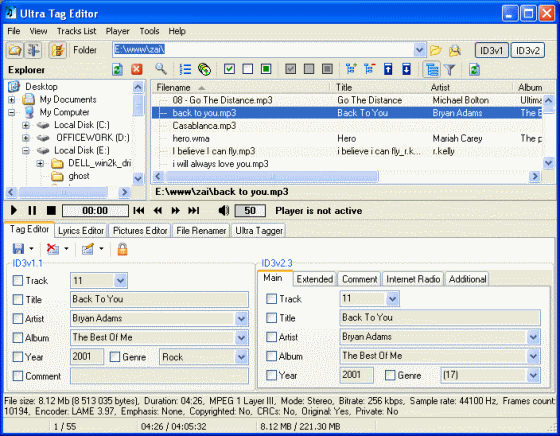 Remove Tags And Export Tags To Html Csv Xls And Text Files Audio Tag Editing Tool