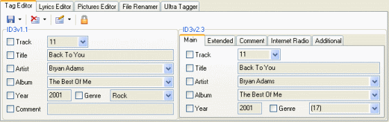 tag editing tool screenshot