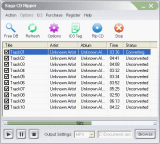 Main window of Saga CD Ripper