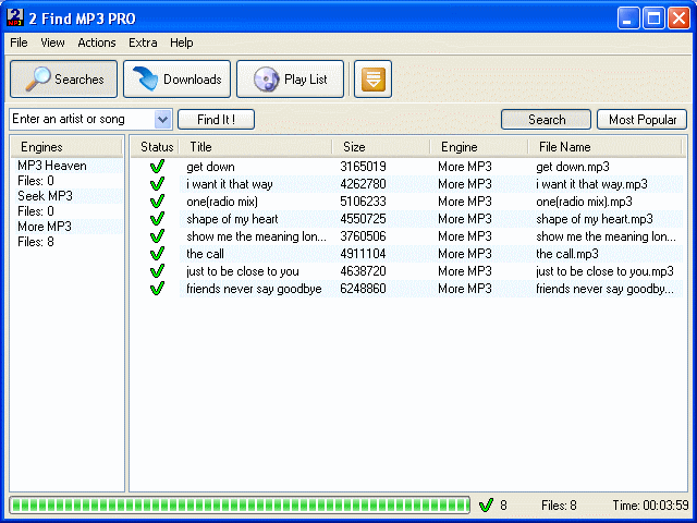 The Screenshot of 2 Find MP3 PRO