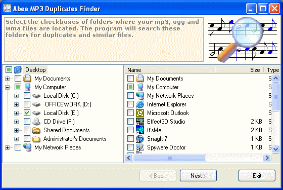 Abee MP3 Duplicates Finder
