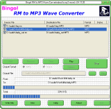Convert rm to MP3 - Bingo RM to MP3 Wav Converter