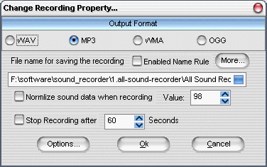 recording property