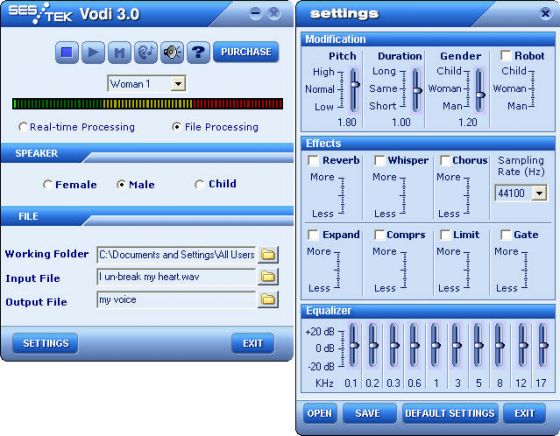 audio playing software screenshot