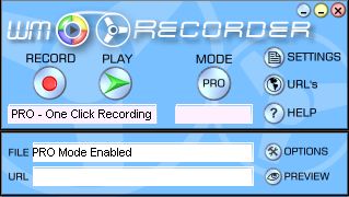 The main screenshot of FLV recorder