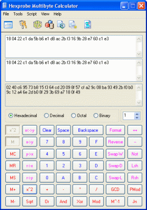 The Screenshot of Hpmbcalc Hex Calculator