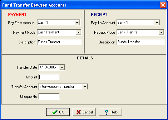 fund transfer between accounts