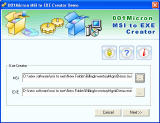 001Micron MSI to EXE Converter