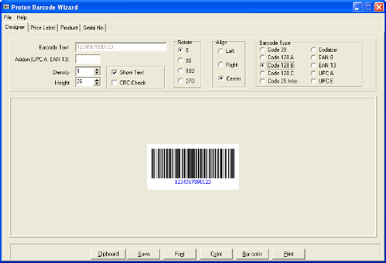 Proton Barcode Wizard