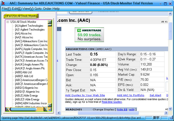 ! USA All Stock Monitor
