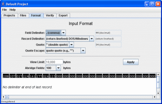 input format