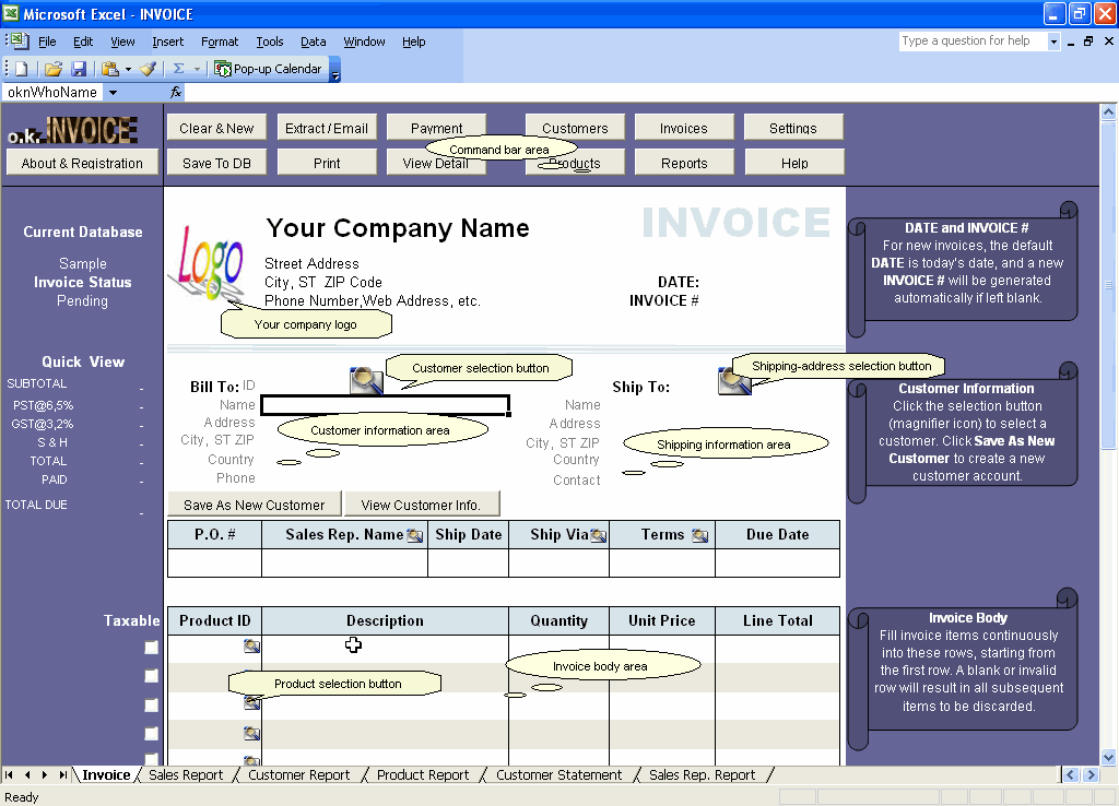 Excel Invoice Manager Enterprise