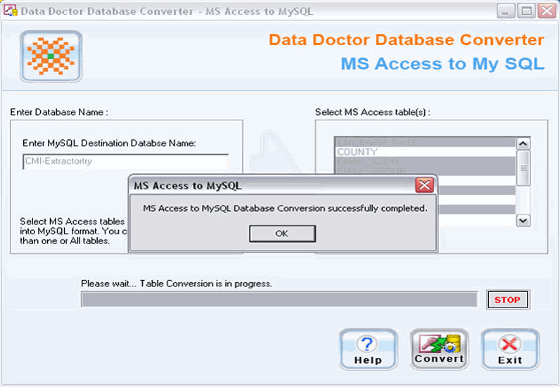 MS Access to MySQL database converter