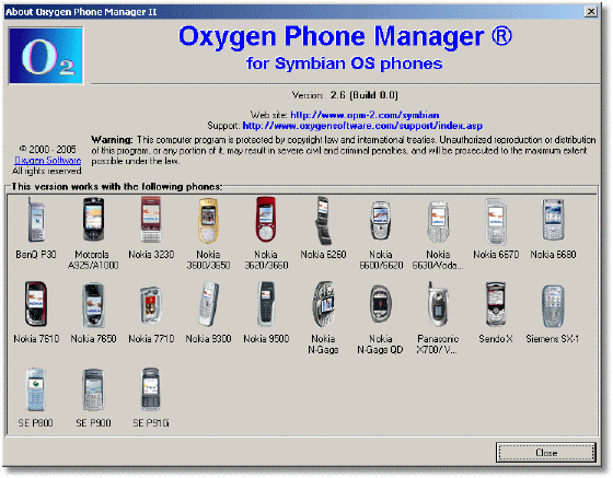 Oxygen Phone Manager for Symbian phones