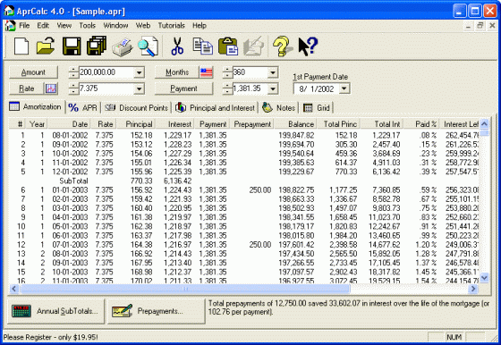 the amortization