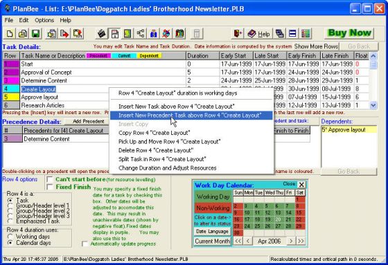 PlanBee Pro Critical Path Project Management