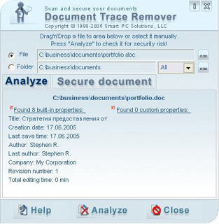 Document Trace Remover
