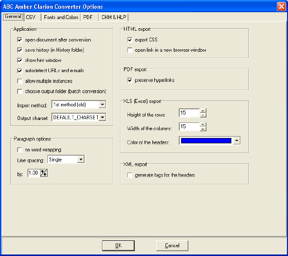 ABC Amber Clarion Converter Options