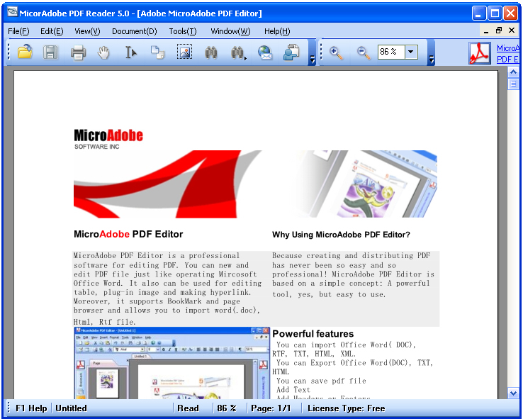 adobe pdf editor free download for windows xp