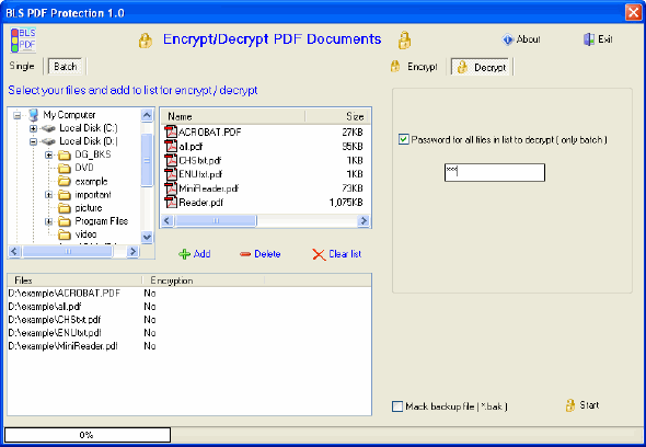 Decrypt PDF - BLS PDF Protection