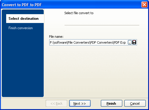 convert PDF to PDF