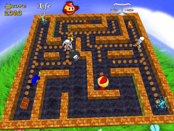 The Screenshot of 3D Pacman
