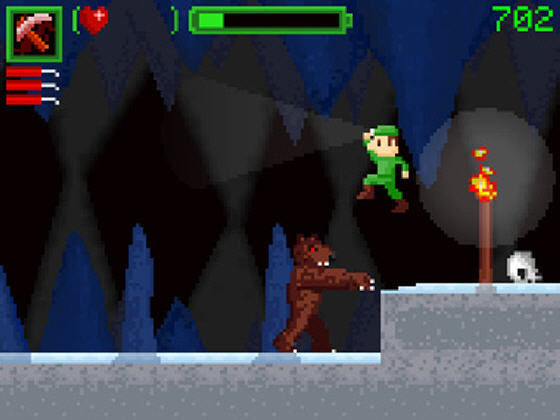 Game Screenshot of Cave Jumper