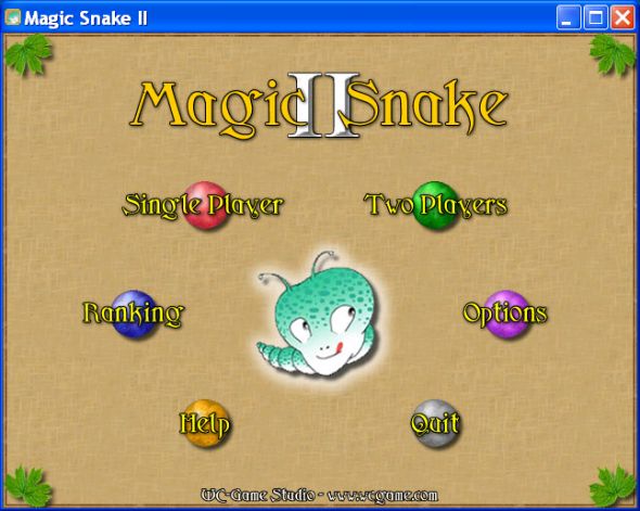 Main screen - Magic Snake II