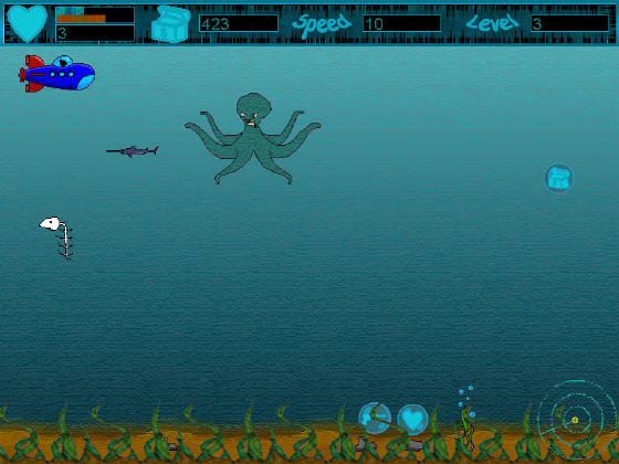 The Screenshot of Scrambled Submarine
