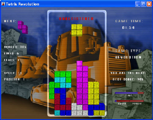 Playing - Tetris Revolution