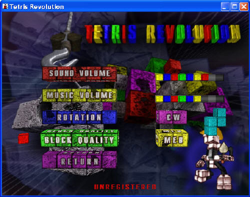 Options - Tetris Revolution