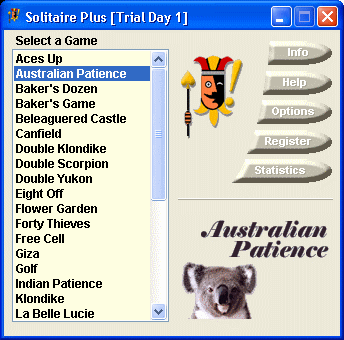 Main window of Solitaire Plus